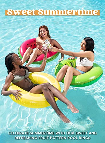 JOYIN Inflatable Fruit Swim Tubes - 3 Pack