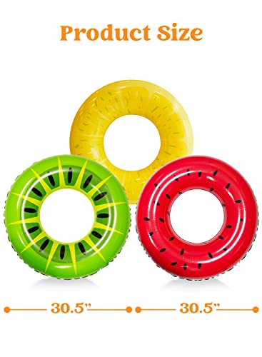 JOYIN Inflatable Fruit Swim Tubes - 3 Pack