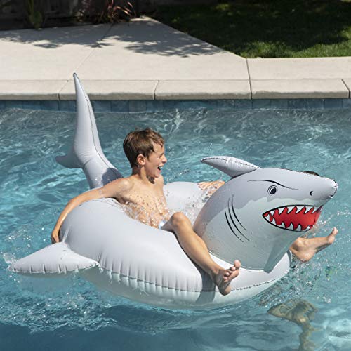 Great White Shark Inflatable Pool Float Tube