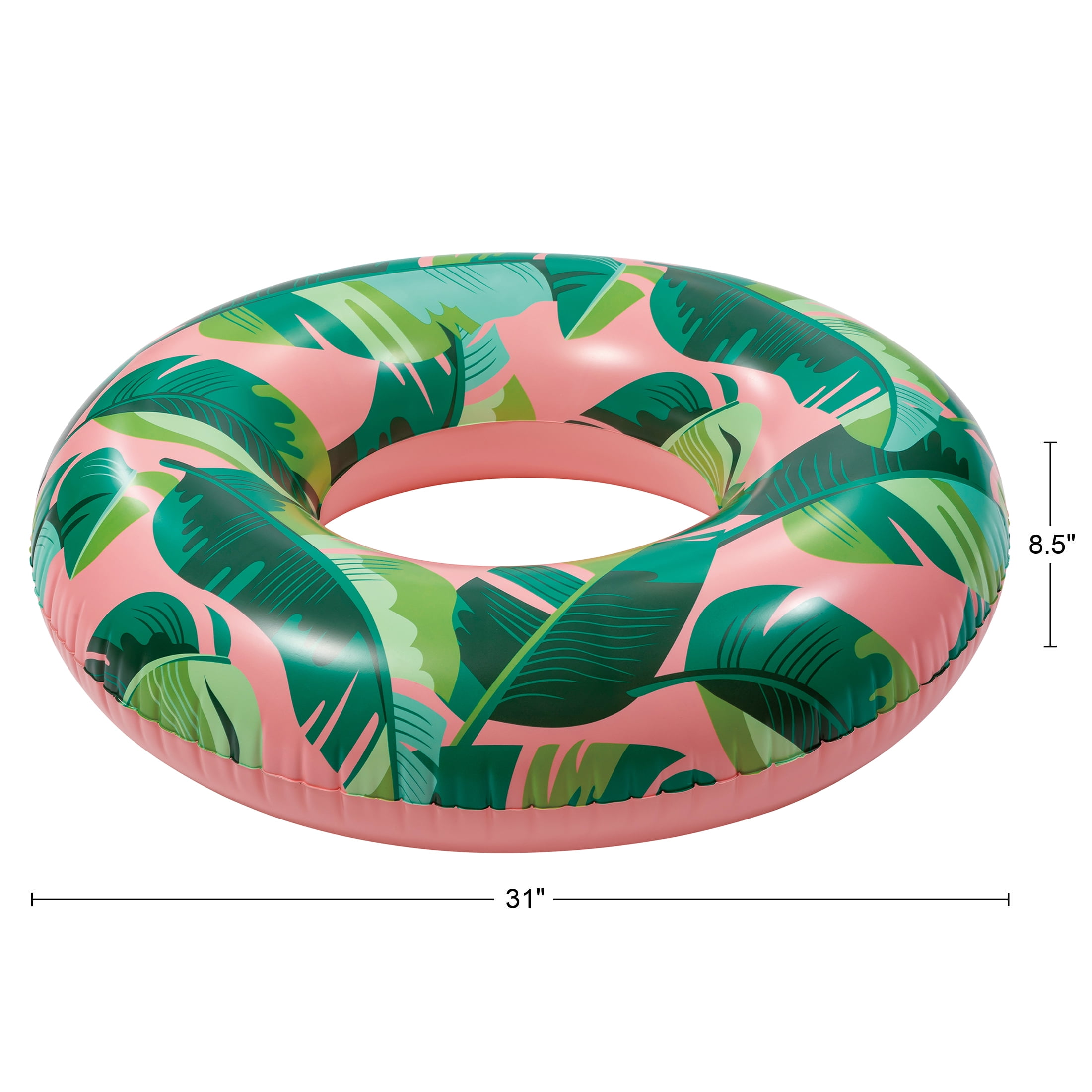 Bluescape Pink Tropical Inflatable Swim Tube