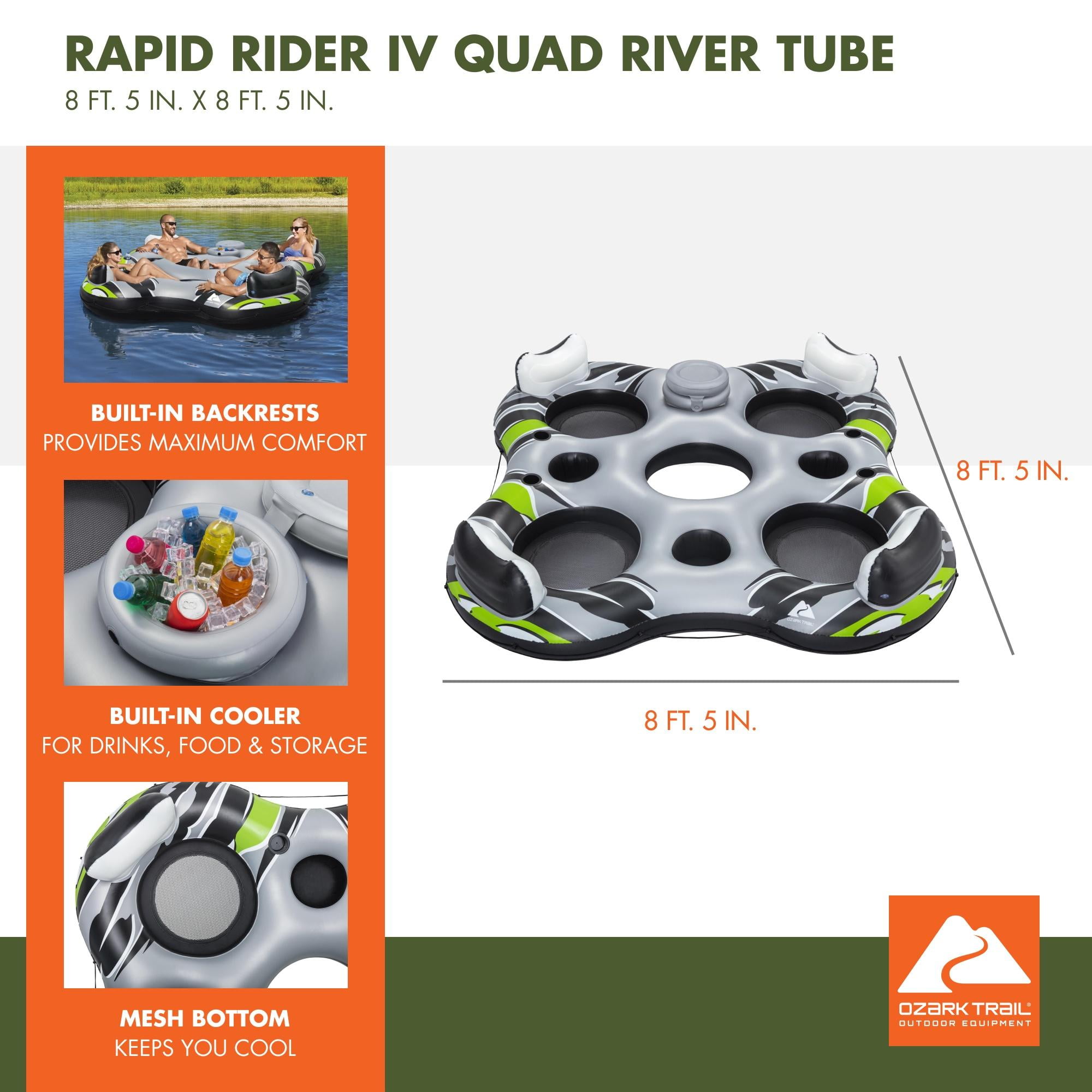 Ozark Trail 8' Multicolor Quad River Tube