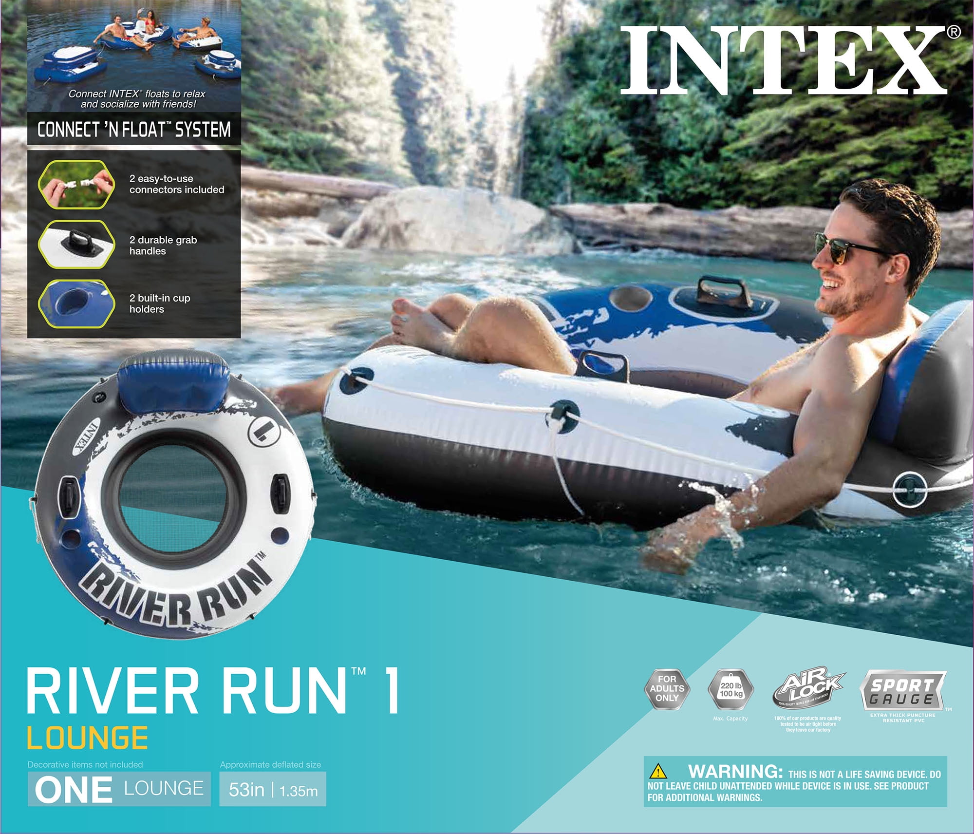 Intex River Run 1 Inflatable Water Float