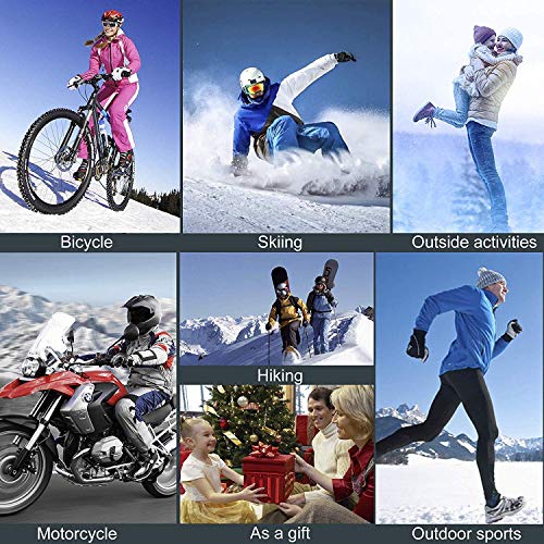 Rechargeable Heated Gloves for Man & Woman, AA Battery Operated Motorcycle Heat Gloves Kits,Winter Warm Arthritic Gloves Texting Thermal Electric Gloves for Hiking/Skiing/ Hunting Outdoor Sports