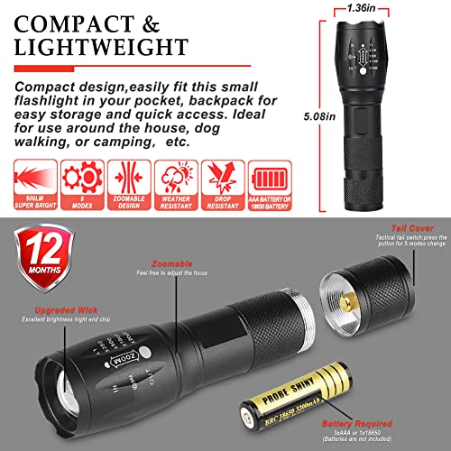 LED Headlamp Flashlight Rechargeable,12Modes Motion Sensor Waterproof Headlight with Red Warning Light,1100Lumen Super Bright 2 PCS Emergency Light Set for Running Hiking(Flashlight Without Battery)