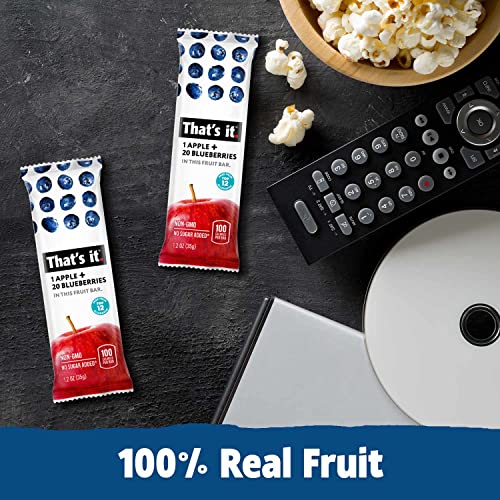 That's it. Apple + Variety 100% Natural Real Fruit Bar, Best High Fiber Vegan, Gluten Free Healthy Snack, Paleo for Children & Adults, Non GMO No Added Sugar, No Preservatives Energy Food (12 Pack)