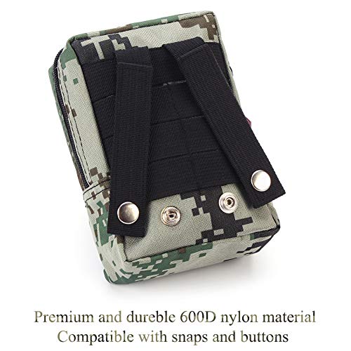 TIANBO FIRST Small First Aid Kit, 120 Pieces Personal First Aid Kit, Outdoor Emergency Survival Bag, Compact Medical Safety Case for Camping Hiking Travel Hunting Family School Car, Light Green Camo