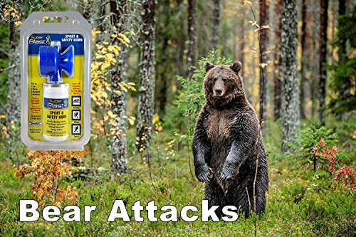 Safety Air Horn, 1.4 Ounces, Warning Horn, Sport and Safety Personal Alarm Horn, Dangerous Animal Deterrent - 1 Each