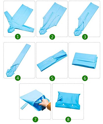 Men Rain Ponchos for Adults Women Raincoat Waterproof Rain Jacket Camping Hiking Outerwear Reusable Green M