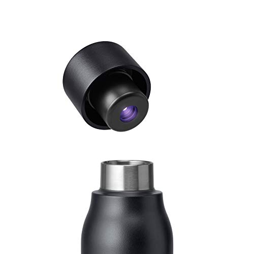 LARQ Bottle - Self-Cleaning and Insulated Stainless Steel Water Bottle with Award-winning Design and UV Water Sanitizer, 17oz, Obsidian Black