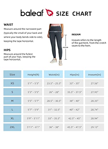 BALEAF Women's Fleece Lined Pants Water Resistant Winter Joggers Thermal Sweatpants for Running Hiking Gray S