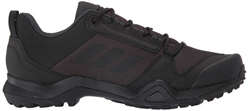 adidas outdoor mens Terrex Ax3 Hiking Boot, Black/Black/Carbon, 9.5 US