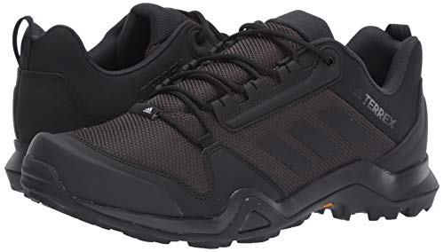 adidas outdoor mens Terrex Ax3 Hiking Boot, Black/Black/Carbon, 9.5 US