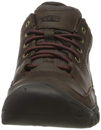 KEEN unisex adult Targhee 3 Oxford Casual Hiking Shoe, Dark Earth/Mulch, 10 US