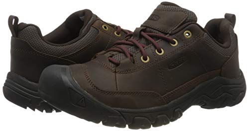 KEEN unisex adult Targhee 3 Oxford Casual Hiking Shoe, Dark Earth/Mulch, 10 US