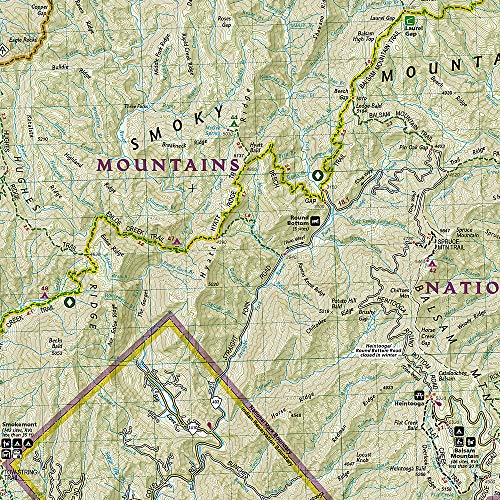 Great Smoky Mountains National Park Map (National Geographic Trails Illustrated Map, 229)