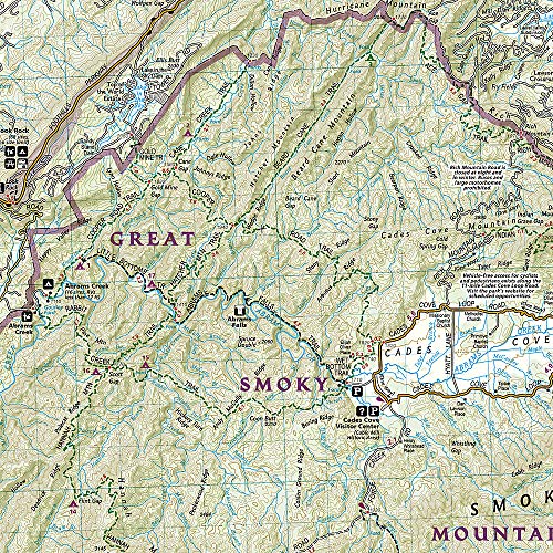 Explore the Trails of Great Smoky - Great Smoky Mountains National Park Map National Geographic Trails Illustrated Map 229 22131