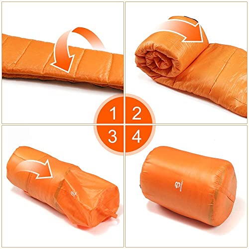 Bessport Mummy Sleeping Bag | 15-45 ℉ Extreme 3-4 Season Sleeping Bag for Adults Cold Weather– Warm and Washable, for Hiking Traveling & Outdoor Activities