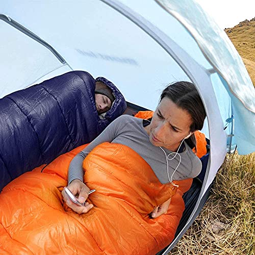 Bessport Mummy Sleeping Bag | 15-45 ℉ Extreme 3-4 Season Sleeping Bag for Adults Cold Weather– Warm and Washable, for Hiking Traveling & Outdoor Activities