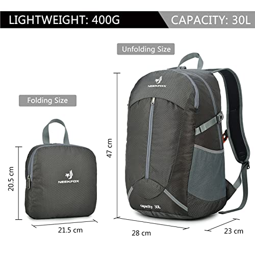 30L Hiking Backpack NEEKFOX Lightweight Foldable Packable