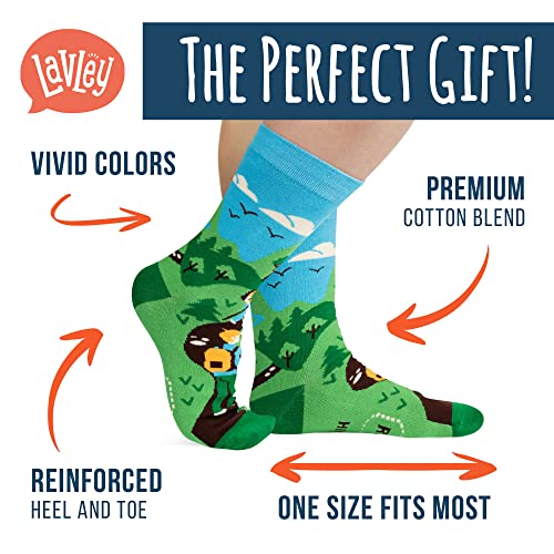 I'd Rather Be - Funny Socks Novelty Gift For Men, Women and Teens (Hiking) One Size