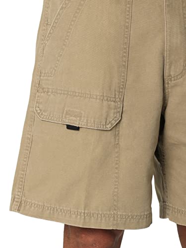 Wrangler Authentics mens Canvas Utility Hiker Cargo Shorts, Nutmeg, 36 US