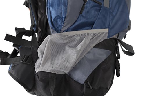 TETON Sports Outfitter 4600 Ultralight Internal Frame High-Performance Backpack for Hiking, Camping, Travel, and Outdoor Activities; 75L, Blue