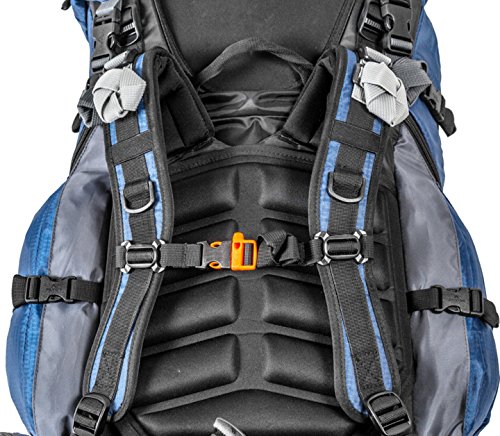 TETON Sports Outfitter 4600 Ultralight Internal Frame High-Performance Backpack for Hiking, Camping, Travel, and Outdoor Activities; 75L, Blue