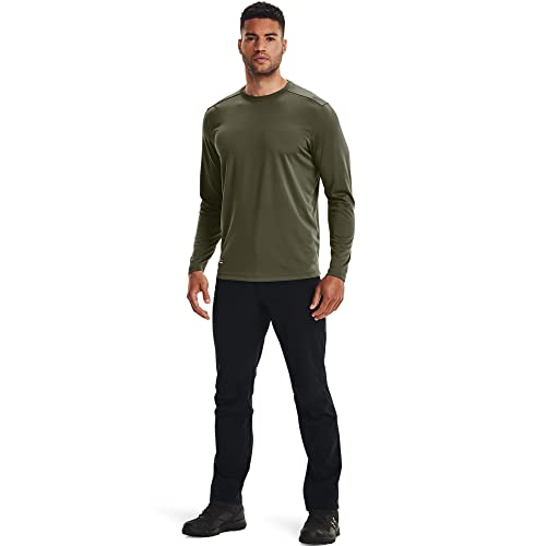 Under Armour Men's Tactical Tech Long-Sleeve Shirt , Marine Od Green (390)/Marine Od Green , Large