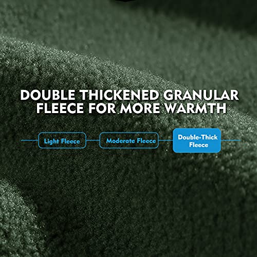 Thicker Fleece Watch Cap Neck Gaiter Set Winter Warm Beanie Hat for Men/Women Cycling Skiing Hiking Tactical Skull Cap
