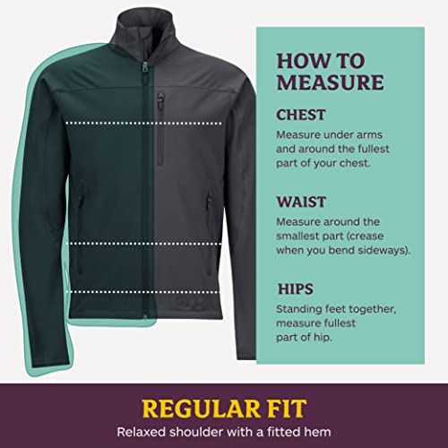 Marmot Men's Tempo Softshell Jacket, Jet Black, Large