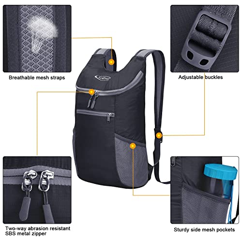 G4Free Lightweight Packable Shoulder Backpack Hiking Daypacks Small Casual Foldable Outdoor Bag 11L