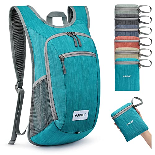 G4Free 10L Hiking Backpack Lightweight Packable Hiking Daypack Small Travel Outdoor Foldable Shoulder Bag(Teal Blue)