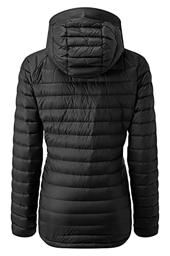 Rab Women's Microlight Alpine Down Jacket for Hiking, Climbing, and Skiing - Black - Large