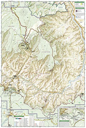 Grand Canyon, North and South Rims [Grand Canyon National Park] (National Geographic Trails Illustrated Map)