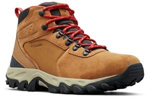 Columbia Men's Newton Ridge Plus II Suede Waterproof Boot, Breathable with High-Traction Grip,elk/Mountain red,9