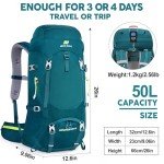 N NEVO RHINO Internal Frame Hiking Backpack 40/50/60/65/80L, Mountain Climbing Camping Backpack Daypack Waterproof Rain Cover