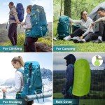 N NEVO RHINO Internal Frame Hiking Backpack 40/50/60/65/80L, Mountain Climbing Camping Backpack Daypack Waterproof Rain Cover