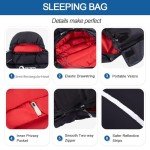 QEZER Down Sleeping Bag for Adults 0 Degree 600 Fill Power Cold Weather Sleeping Bag Ultralight Sleeping Bag with Compression Sack for Backpacking, Hiking, Camping