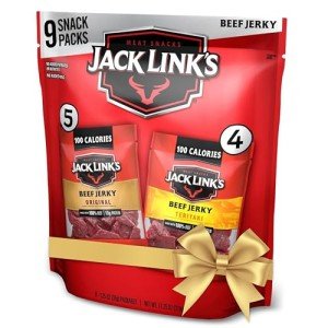 Jack Link's Beef Jerky Variety Pack Includes Original and Teriyaki Flavors, On the Go Snacks, 13g of Protein Per Serving, 9 Count of 1.25 Oz Bags