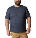 Columbia Men's Thistletown Park Crew Short Sleeve Tee, Medium - Nocturnal Heather