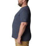 Columbia Men's Thistletown Park Crew Short Sleeve Tee, Medium - Nocturnal Heather