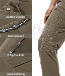 NATUVENIX Hiking Pants for Men, Water Resistant Pants Men for Travel Stretch Work Pants Outdoor Lightweight Pants Quick Dry