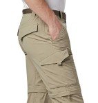 Columbia Mens RidgeÂ™ Silver Ridge Convertible Pant, Tusk, 38W x 36L US