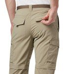Columbia Mens RidgeÂ™ Silver Ridge Convertible Pant, Tusk, 38W x 36L US