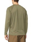 BALEAF Men's Long Sleeve Shirts Lightweight UPF 50+ Sun Protection SPF T-Shirts Fishing Rash Guard Running Slate Green Size L