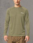 BALEAF Men's Long Sleeve Shirts Lightweight UPF 50+ Sun Protection SPF T-Shirts Fishing Rash Guard Running Slate Green Size L