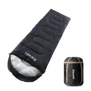 Atarashi Camping Sleeping Bag- 4 Seasons for Adults, Light, Warm, Extra-Large with Compression Sack- Great for Hiking, Backpacking & Outdoor Adventures in Cold Weather,33''X87''