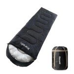 Atarashi Camping Sleeping Bag- 4 Seasons for Adults, Light, Warm, Extra-Large with Compression Sack- Great for Hiking, Backpacking & Outdoor Adventures in Cold Weather,33''X87''