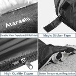 Atarashi Camping Sleeping Bag- 4 Seasons for Adults, Light, Warm, Extra-Large with Compression Sack- Great for Hiking, Backpacking & Outdoor Adventures in Cold Weather,33''X87''