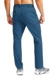 Pudolla Men's Hiking Pants Waterproof Travel Cargo Pants with 7 Pockets Stretch for Golf Fishing Climbing Lyons Blue M